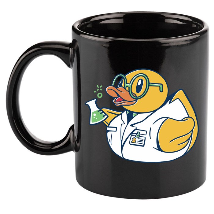 Scientist Rubber Duck Chemist 11oz C Handle Ceramic Mug