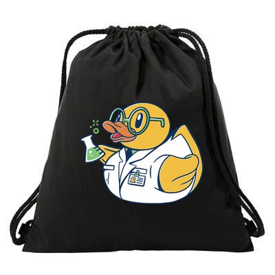 Scientist Rubber Duck Chemist Drawstring Bag