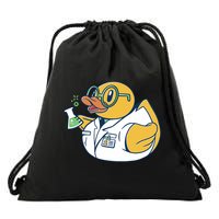 Scientist Rubber Duck Chemist Drawstring Bag