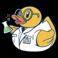 Scientist Rubber Duck Chemist Drawstring Bag