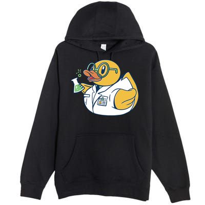 Scientist Rubber Duck Chemist Premium Pullover Hoodie