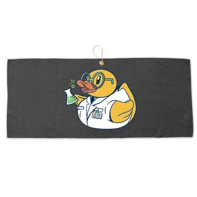 Scientist Rubber Duck Chemist Large Microfiber Waffle Golf Towel