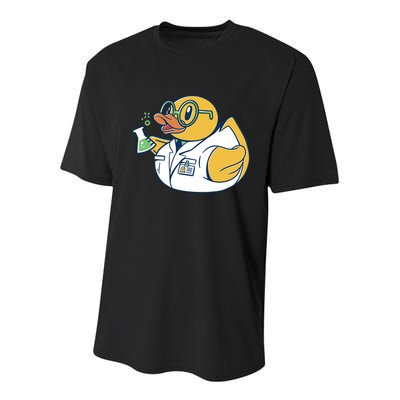 Scientist Rubber Duck Chemist Youth Performance Sprint T-Shirt