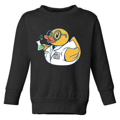 Scientist Rubber Duck Chemist Toddler Sweatshirt