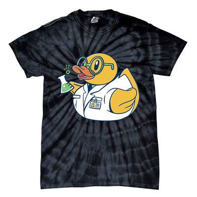 Scientist Rubber Duck Chemist Tie-Dye T-Shirt