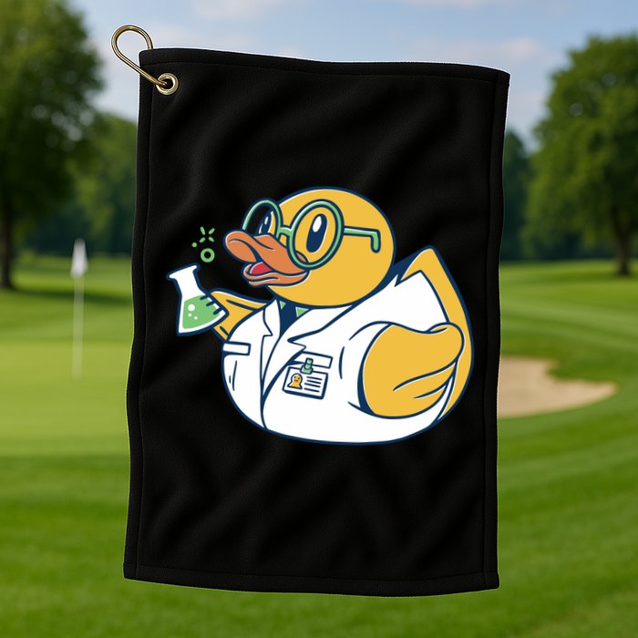 Scientist Rubber Duck Chemist Golf Towel