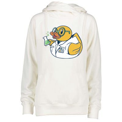 Scientist Rubber Duck Chemist Womens Funnel Neck Pullover Hood