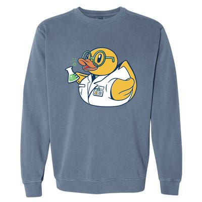 Scientist Rubber Duck Chemist Garment-Dyed Sweatshirt