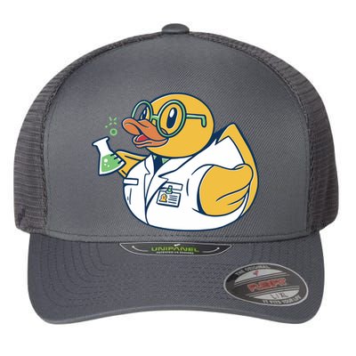 Scientist Rubber Duck Chemist Flexfit Unipanel Trucker Cap