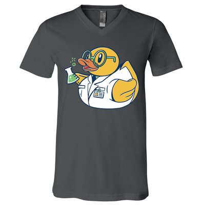Scientist Rubber Duck Chemist V-Neck T-Shirt