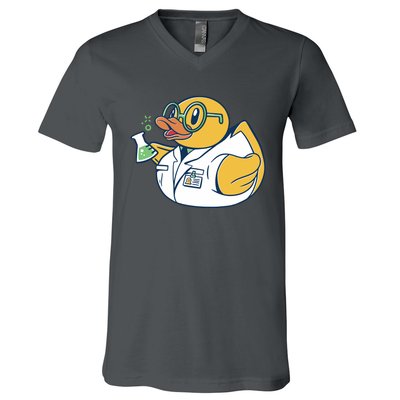 Scientist Rubber Duck Chemist V-Neck T-Shirt