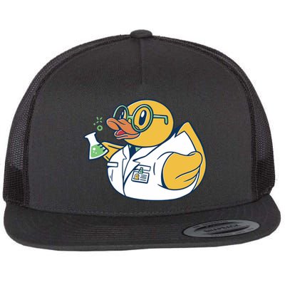 Scientist Rubber Duck Chemist Flat Bill Trucker Hat