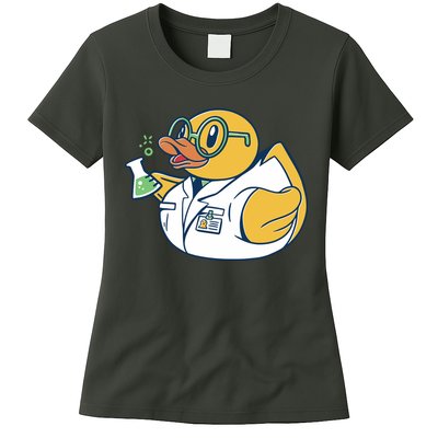 Scientist Rubber Duck Chemist Womens T-Shirt