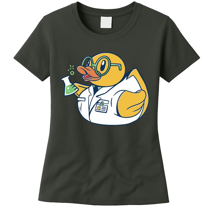 Scientist Rubber Duck Chemist Womens T-Shirt
