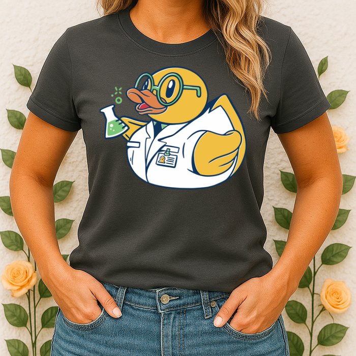 Scientist Rubber Duck Chemist Womens T-Shirt