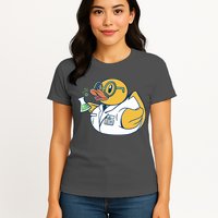 Scientist Rubber Duck Chemist Womens T-Shirt