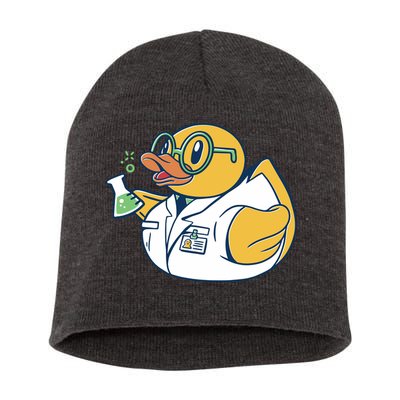 Scientist Rubber Duck Chemist Short Acrylic Beanie
