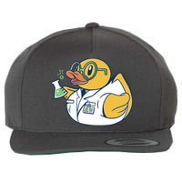 Scientist Rubber Duck Chemist Wool Snapback Cap