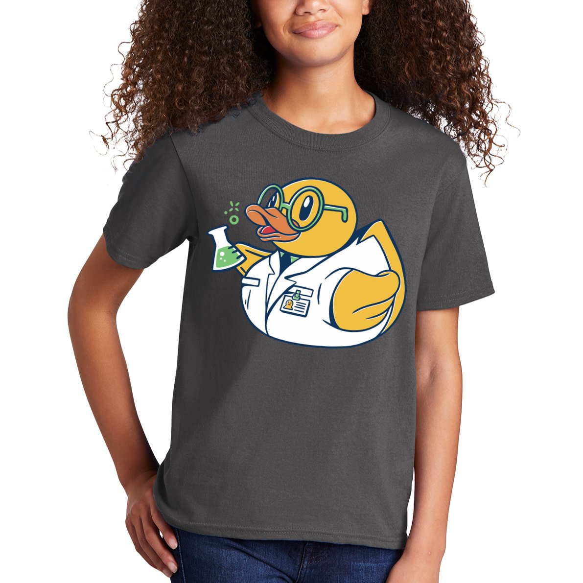 Scientist Rubber Duck Chemist Kids T-Shirt