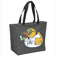 Scientist Rubber Duck Chemist Zip Tote Bag