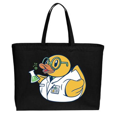 Scientist Rubber Duck Chemist Cotton Canvas Jumbo Tote