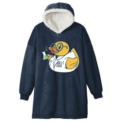 Scientist Rubber Duck Chemist Hooded Wearable Blanket