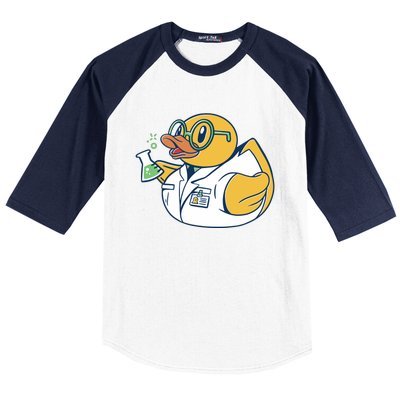 Scientist Rubber Duck Chemist Baseball Sleeve Shirt