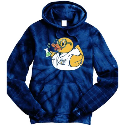 Scientist Rubber Duck Chemist Tie Dye Hoodie