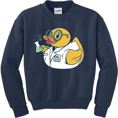 Scientist Rubber Duck Chemist Kids Sweatshirt