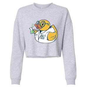 Scientist Rubber Duck Chemist Cropped Pullover Crew