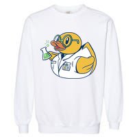 Scientist Rubber Duck Chemist Garment-Dyed Sweatshirt