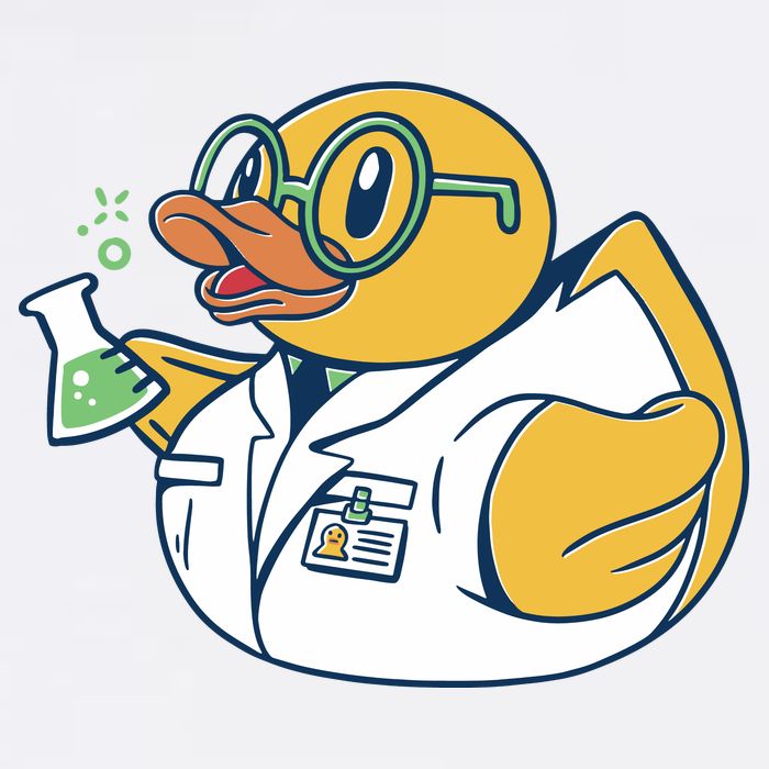Scientist Rubber Duck Chemist Garment-Dyed Sweatshirt