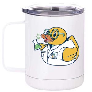 Scientist Rubber Duck Chemist 12 oz Stainless Steel Tumbler Cup