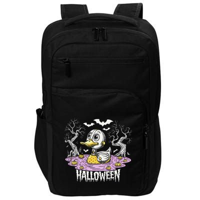 Spooky Rubber Duck Halloween Custome Cool Duckling Lover Impact Tech Backpack