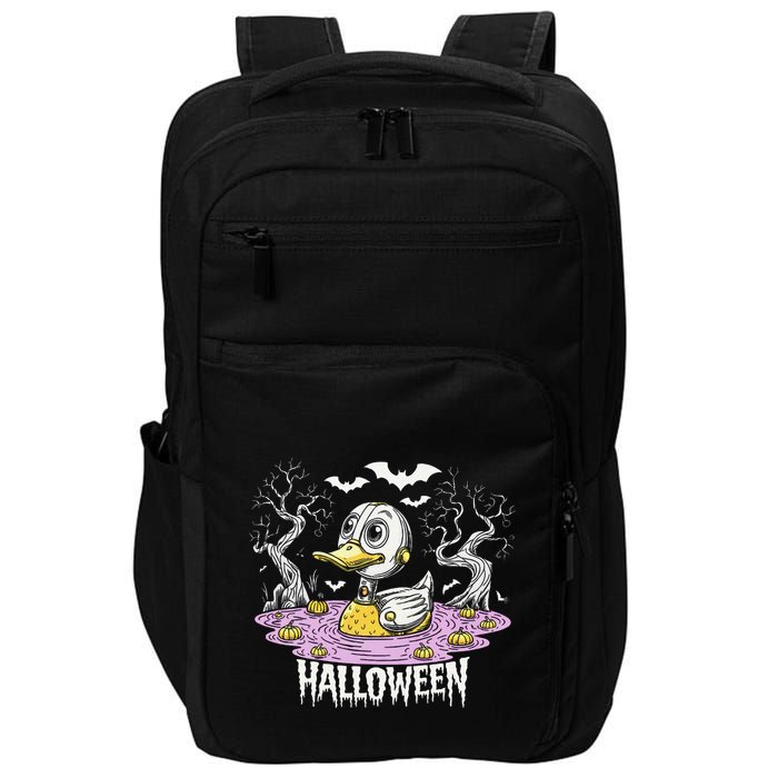Spooky Rubber Duck Halloween Custome Cool Duckling Lover Impact Tech Backpack