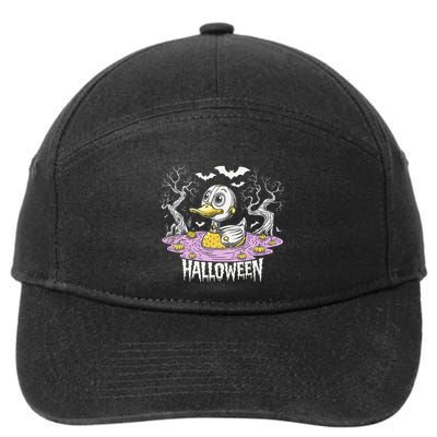 Spooky Rubber Duck Halloween Custome Cool Duckling Lover 7-Panel Snapback Hat