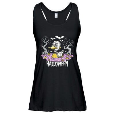 Spooky Rubber Duck Halloween Custome Cool Duckling Lover Ladies Essential Flowy Tank