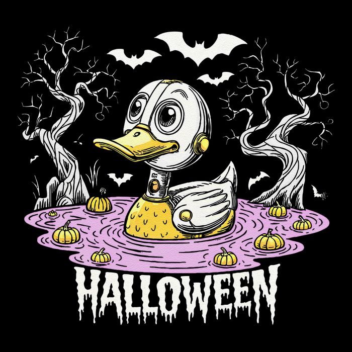 Spooky Rubber Duck Halloween Custome Cool Duckling Lover 16 in Basic Backpack