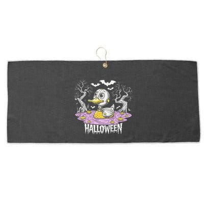 Spooky Rubber Duck Halloween Custome Cool Duckling Lover Large Microfiber Waffle Golf Towel