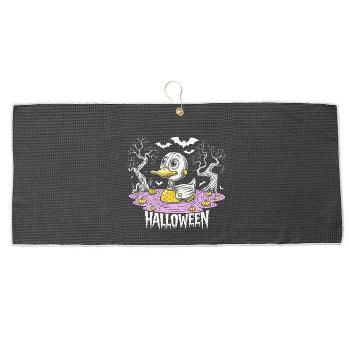 Spooky Rubber Duck Halloween Custome Cool Duckling Lover Large Microfiber Waffle Golf Towel