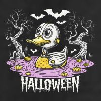 Spooky Rubber Duck Halloween Custome Cool Duckling Lover Large Microfiber Waffle Golf Towel