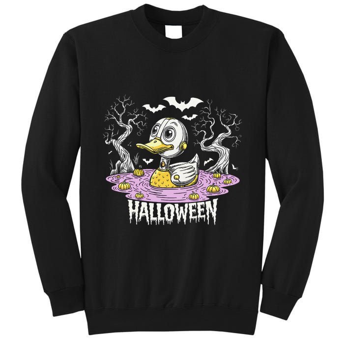 Spooky Rubber Duck Halloween Custome Cool Duckling Lover Tall Sweatshirt