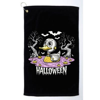 Spooky Rubber Duck Halloween Custome Cool Duckling Lover Golf Towel