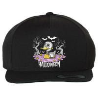 Spooky Rubber Duck Halloween Custome Cool Duckling Lover Wool Snapback Cap