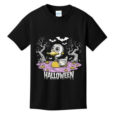 Spooky Rubber Duck Halloween Custome Cool Duckling Lover Kids T-Shirt