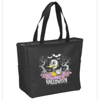 Spooky Rubber Duck Halloween Custome Cool Duckling Lover Zip Tote Bag