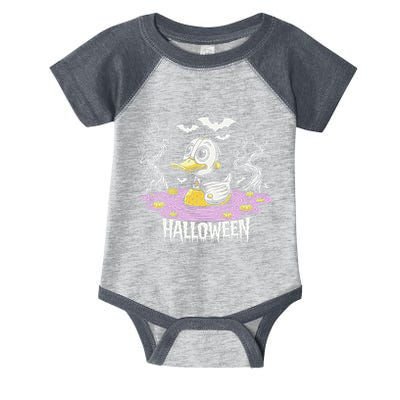 Spooky Rubber Duck Halloween Custome Cool Duckling Lover Infant Baby Jersey Bodysuit