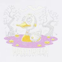 Spooky Rubber Duck Halloween Custome Cool Duckling Lover Garment-Dyed Sweatshirt