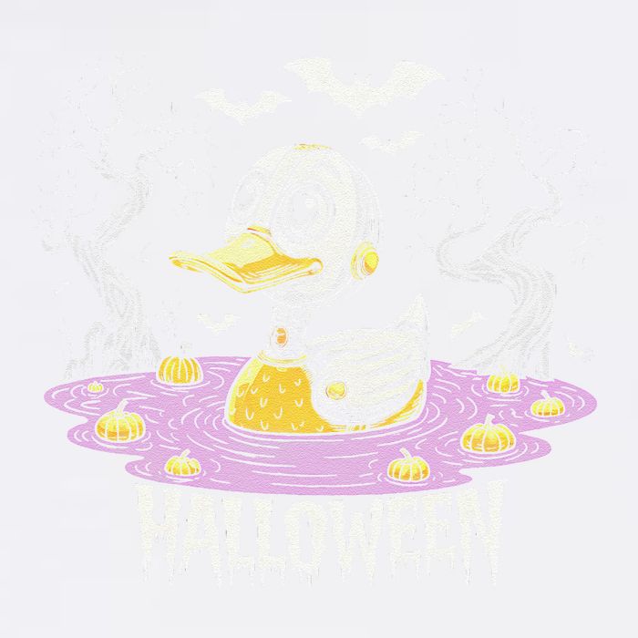 Spooky Rubber Duck Halloween Custome Cool Duckling Lover Garment-Dyed Sweatshirt