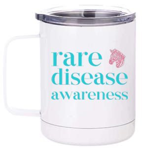 Summer Rare Disease Awareness With Zebra 12 oz Stainless Steel Tumbler Cup